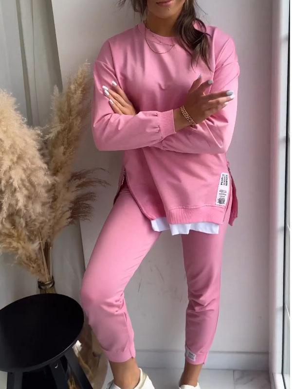 Mia | Effortless Crew Neck Two Piece Lounge Set