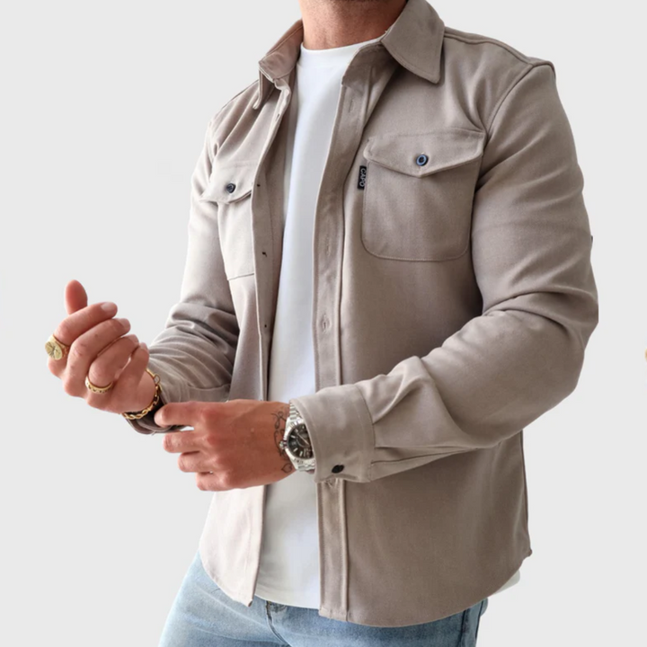 Michael | Slim Fit Button Front Mens Winter Jacket