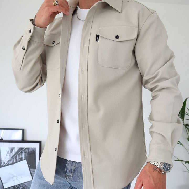 Michael | Slim Fit Button Front Mens Winter Jacket