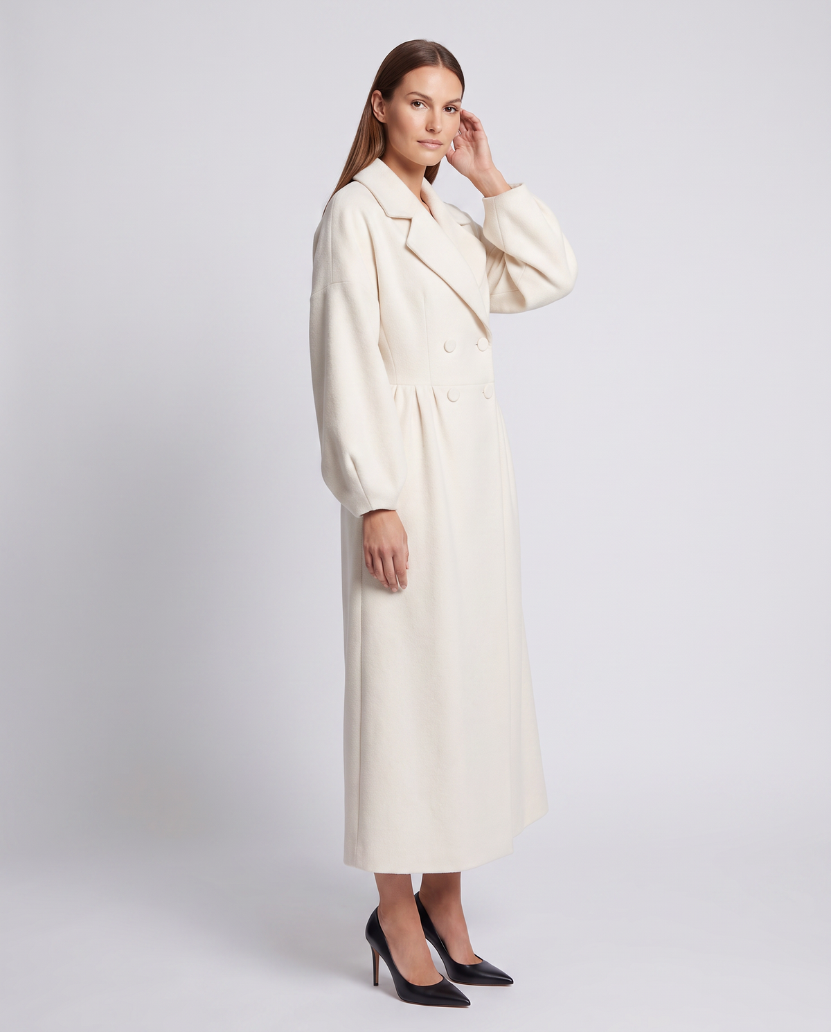 Mila | Relaxed Double Breasted Long Jacket Maxi Coat