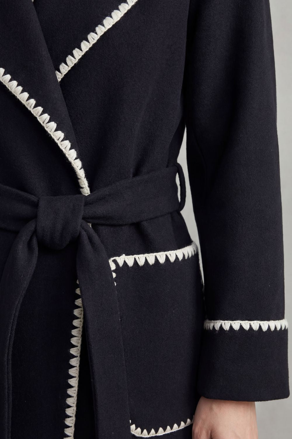 Millie | Chic Longline Belted Plus Size Coat