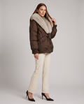 Millie | Effortless Fur Collar Puffer Jacket with Drawstring Waist