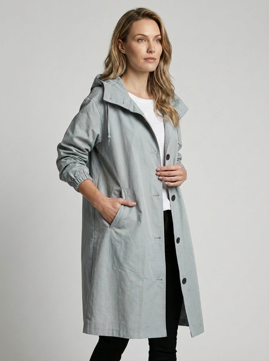 Millie | Elegant Oversized Hooded Long Jacket
