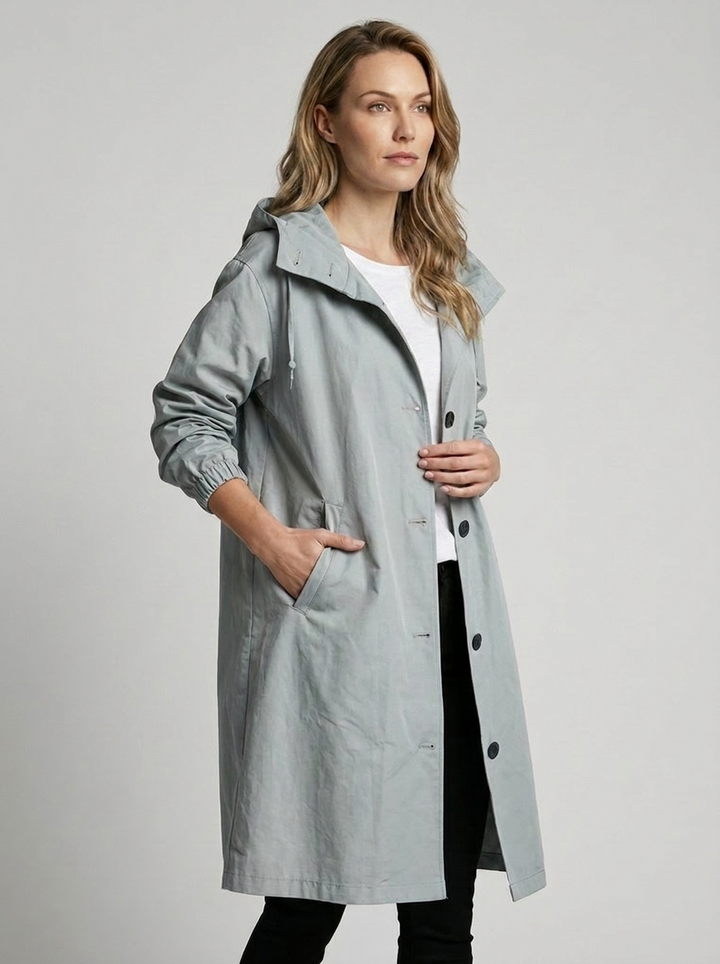 Millie | Elegant Oversized Hooded Long Jacket