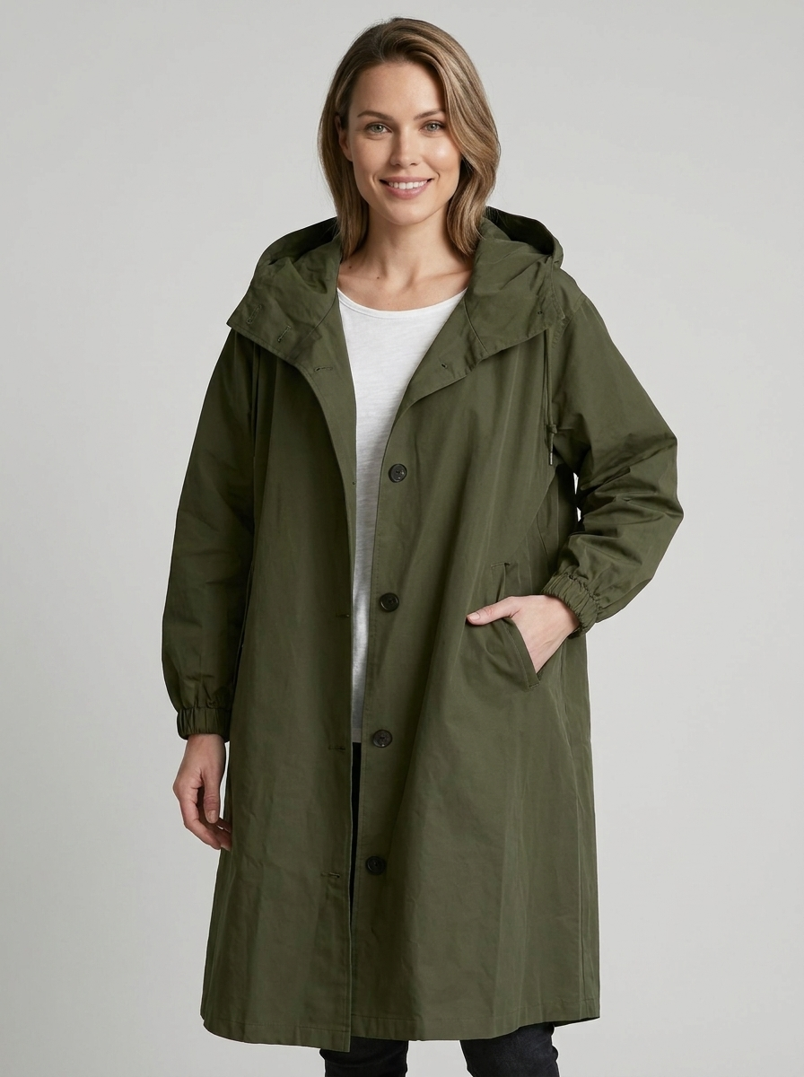 Millie | Elegant Oversized Hooded Long Jacket