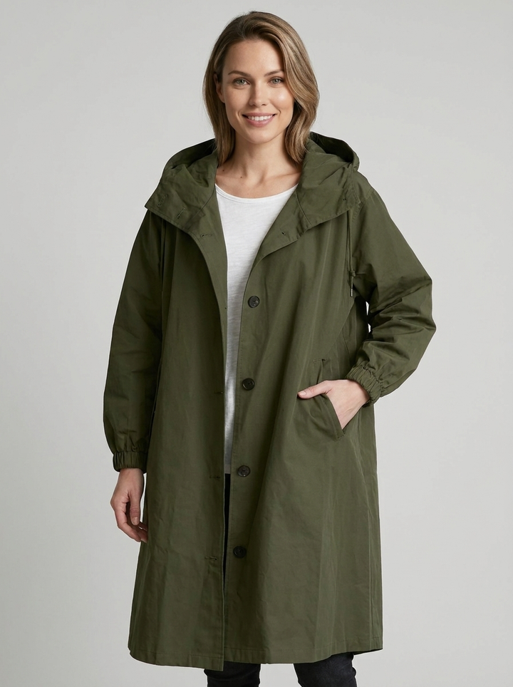 Millie | Elegant Oversized Hooded Long Jacket