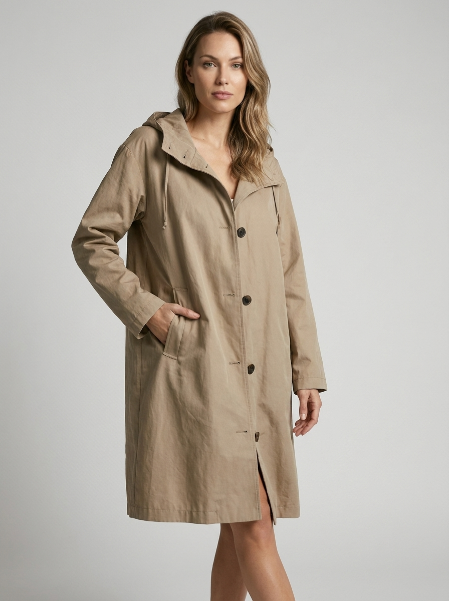 Millie | Elegant Oversized Hooded Long Jacket