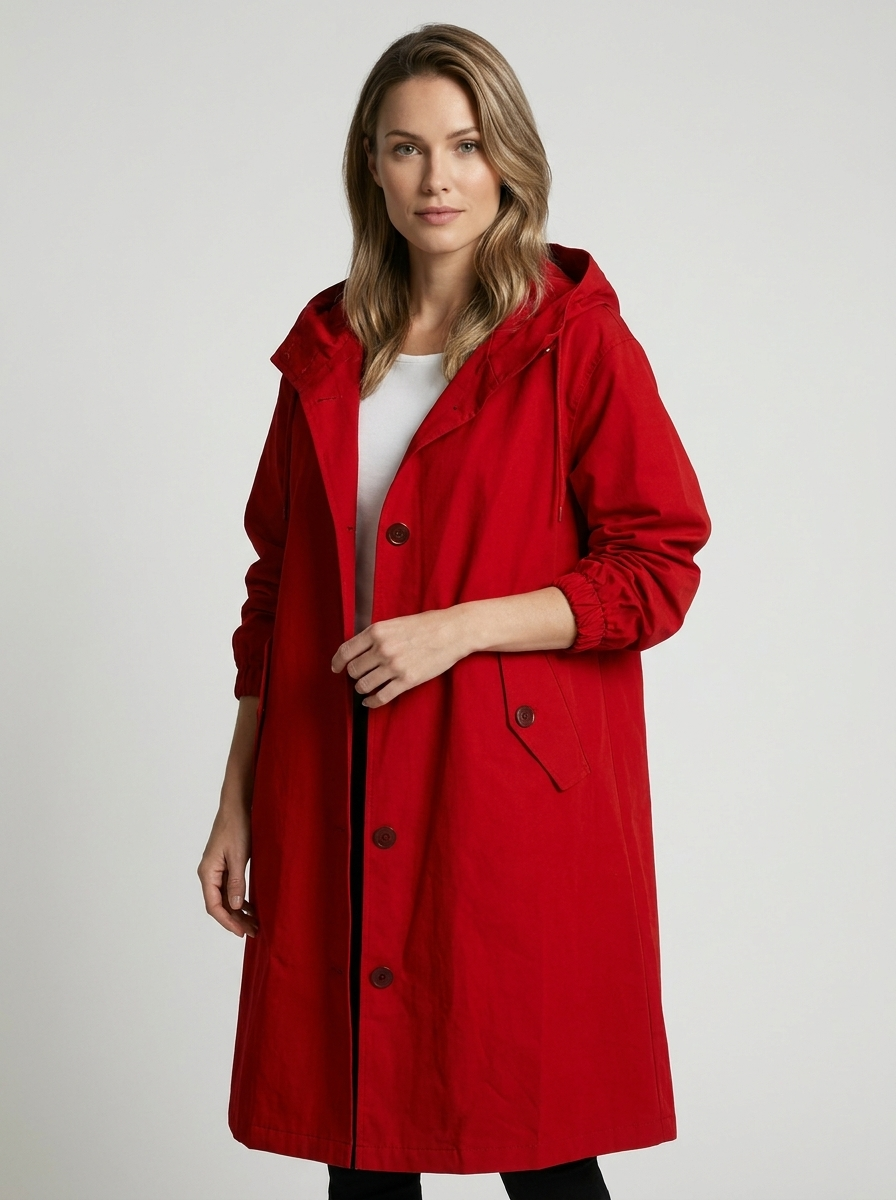 Millie | Elegant Oversized Hooded Long Jacket