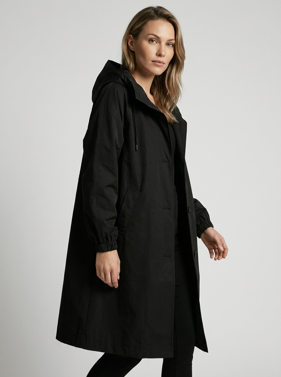 Millie | Elegant Oversized Hooded Long Jacket