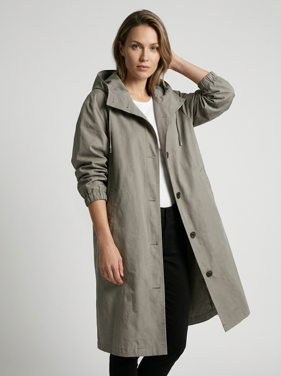 Millie | Elegant Oversized Hooded Long Jacket