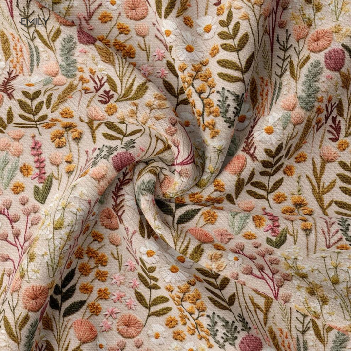 Millie | Floral Crew Neck Knitted Jumper