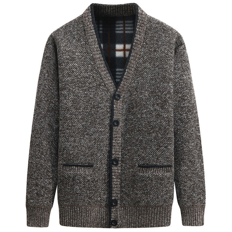 Milo | V-Neck Button-Through Knitted Mens Cardigan