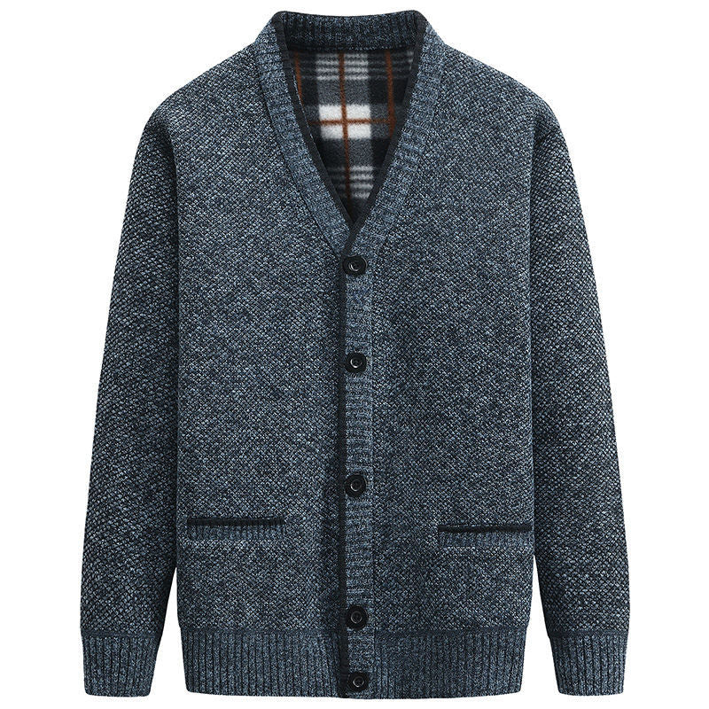 Milo | V-Neck Button-Through Knitted Mens Cardigan