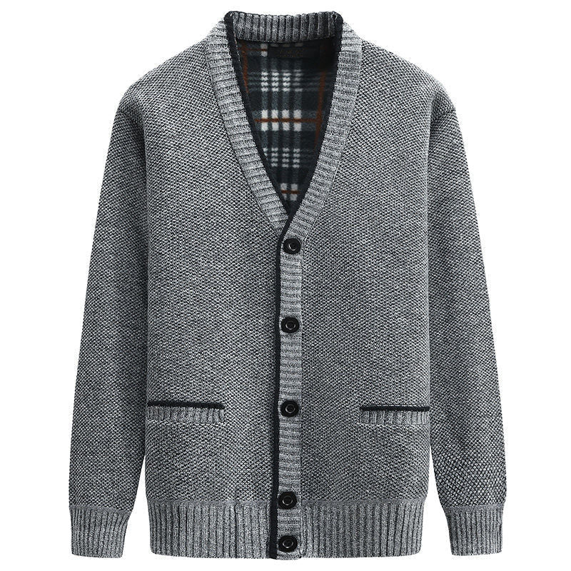 Milo | V-Neck Button-Through Knitted Mens Cardigan