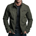 Musa | Relaxed Zip-Up Stand Collar Bomber Jacket