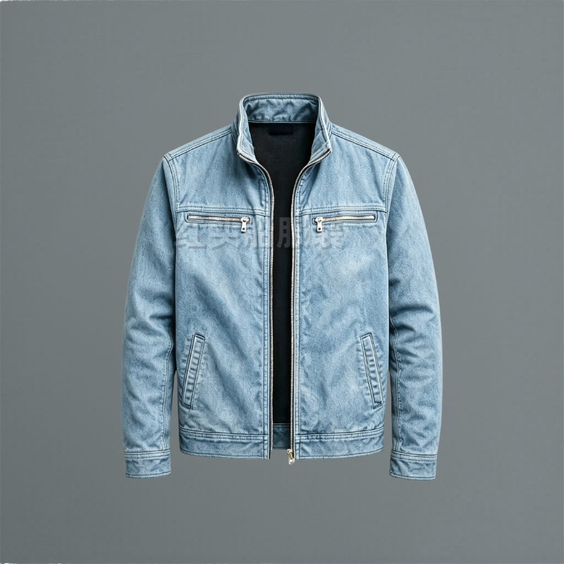Musa | Relaxed Zip-Up Stand Collar Bomber Jacket