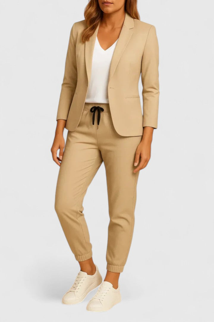 Myla | Sophisticated Blazer and Drawstring Jogger Trouser Set