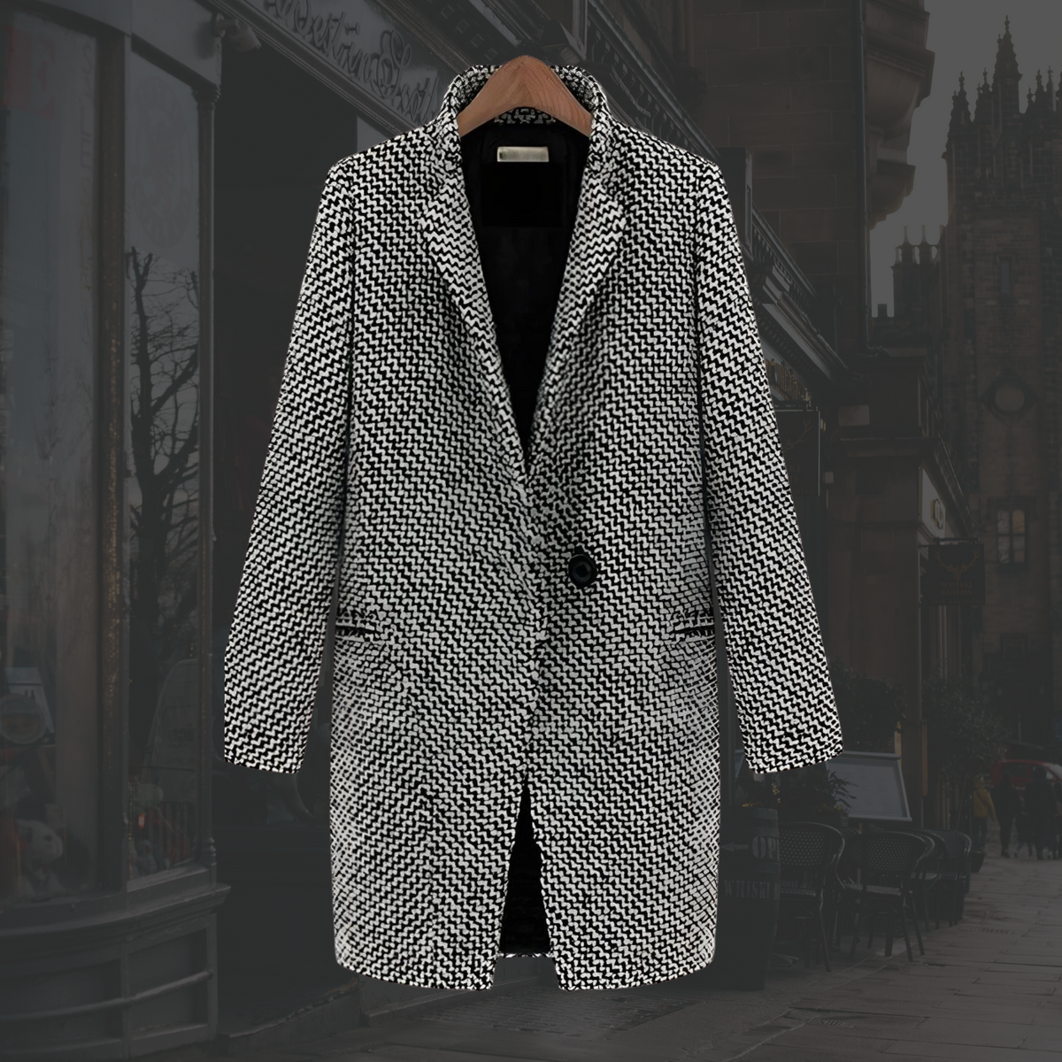 Nancy | Polished Tailored Longline Plus Size Coat