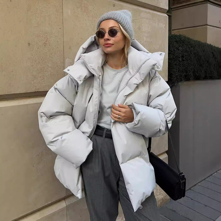 Nellie | Effortless Oversized Hooded Quilted Jacket