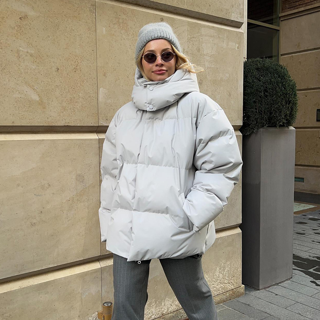 Nellie | Effortless Oversized Hooded Quilted Jacket