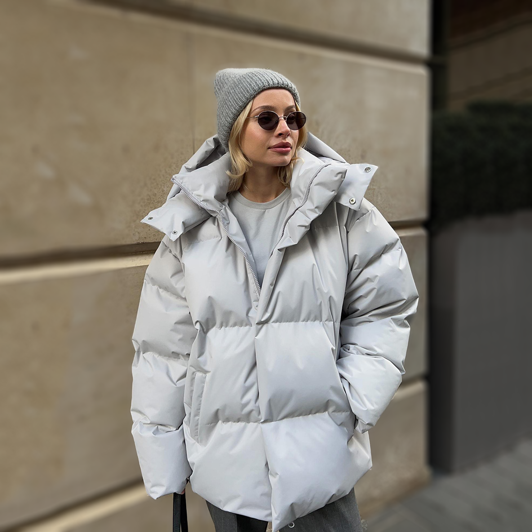 Nellie | Effortless Oversized Hooded Quilted Jacket