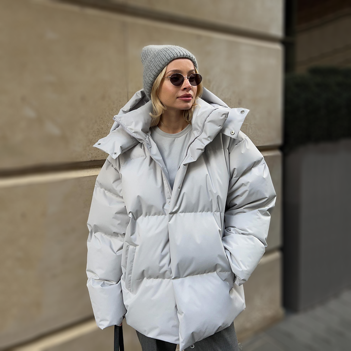 Nellie | Effortless Oversized Hooded Quilted Jacket
