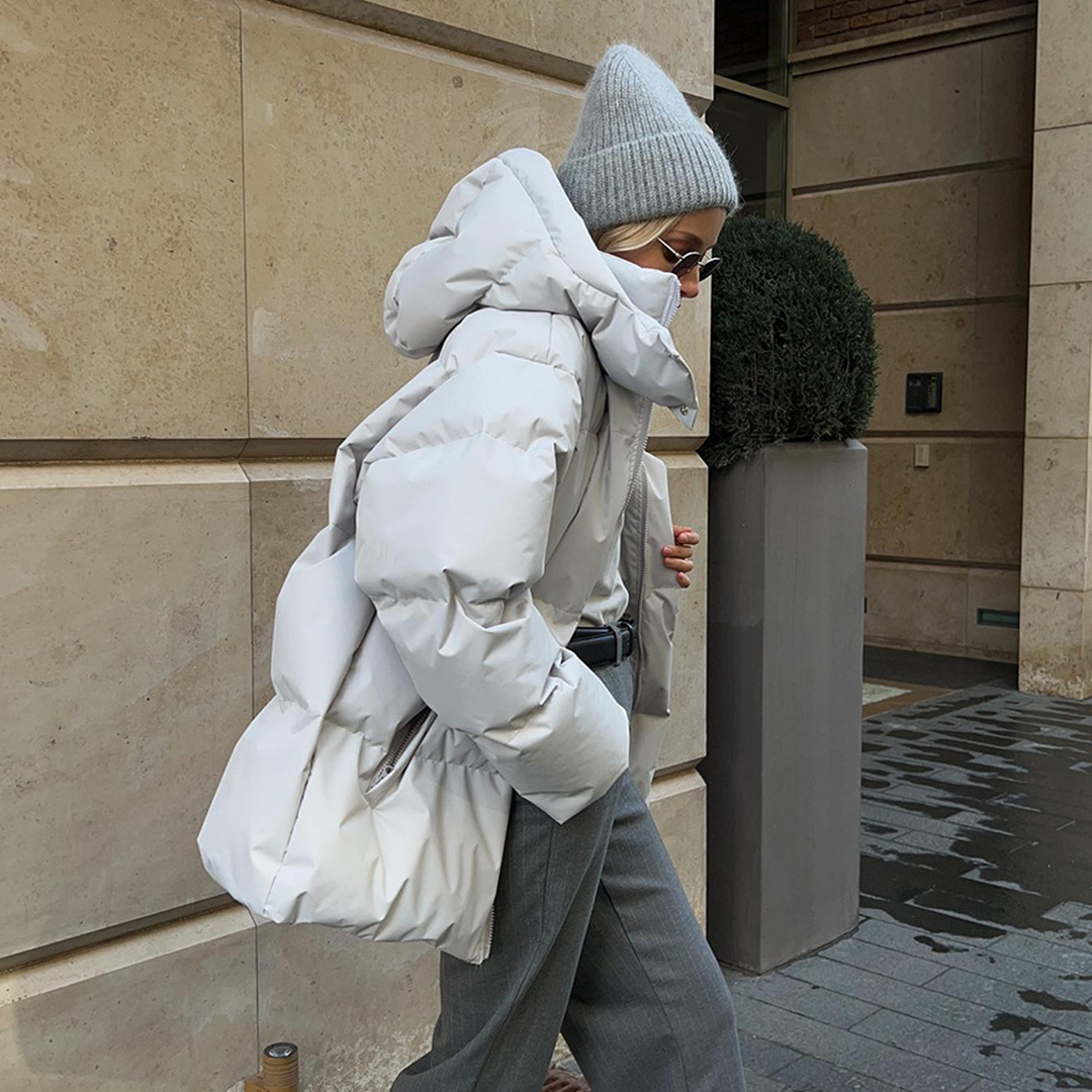 Nellie | Effortless Oversized Hooded Quilted Jacket