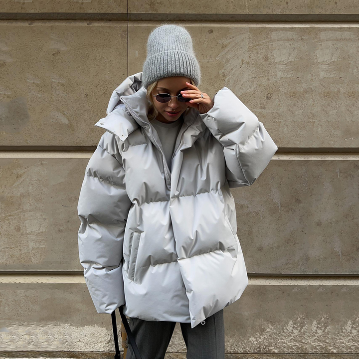 Nellie | Effortless Oversized Hooded Quilted Jacket