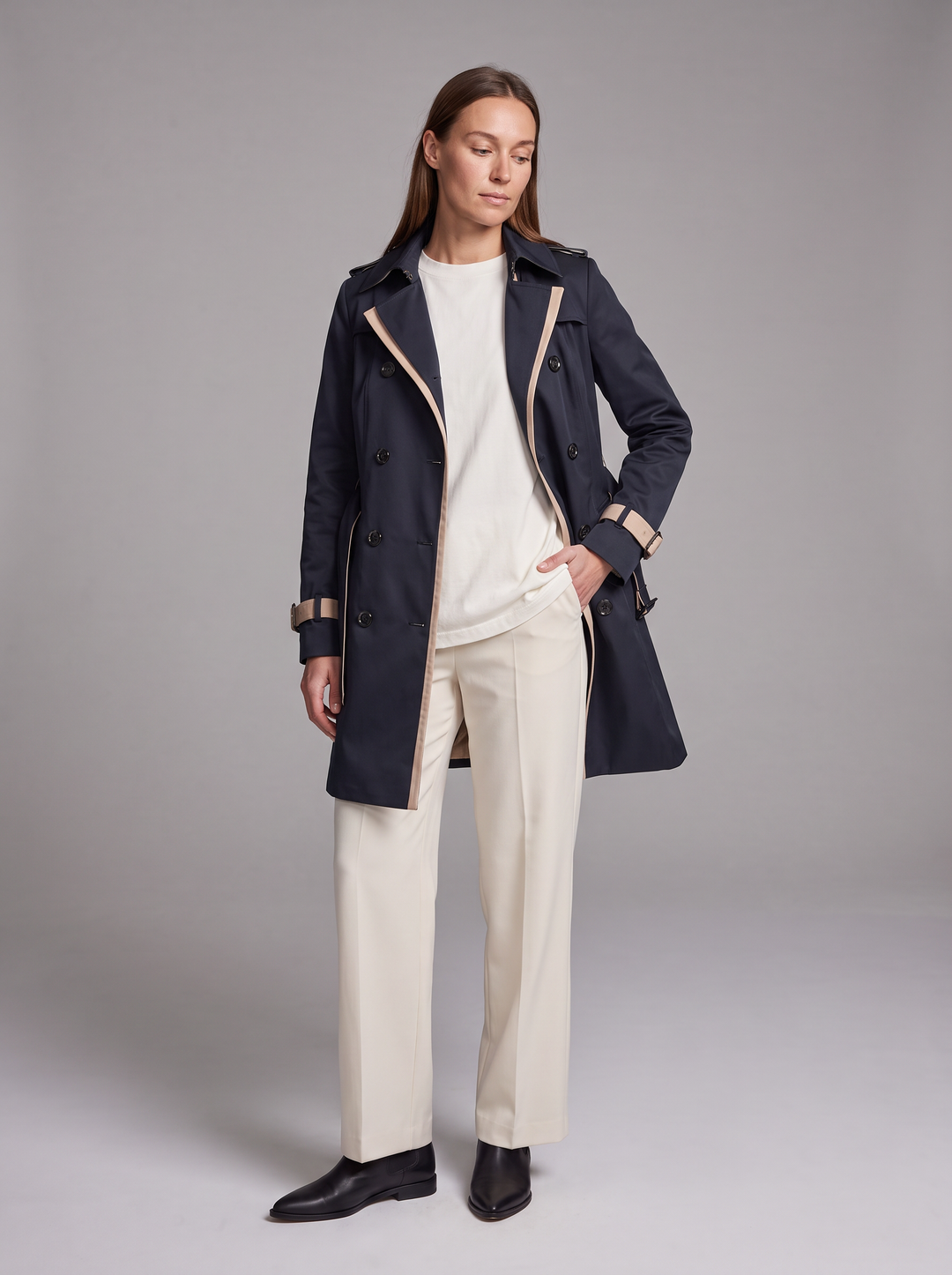 Nova | Cosy Womens Coats Double Breasted Belted Trench Coat