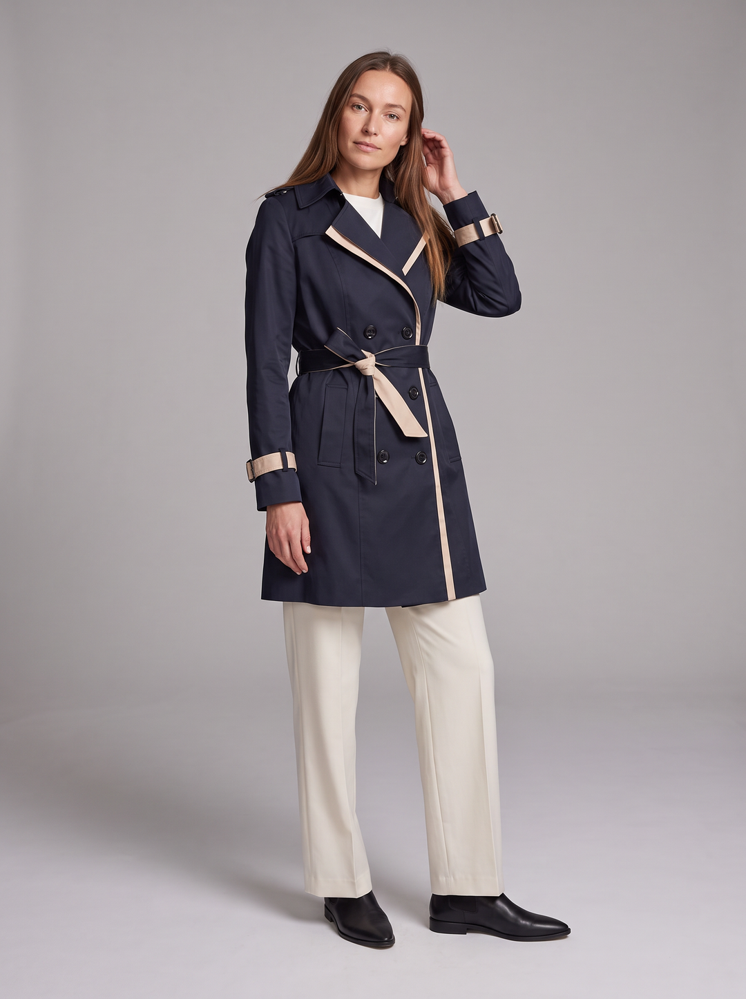 Nova | Cosy Womens Coats Double Breasted Belted Trench Coat