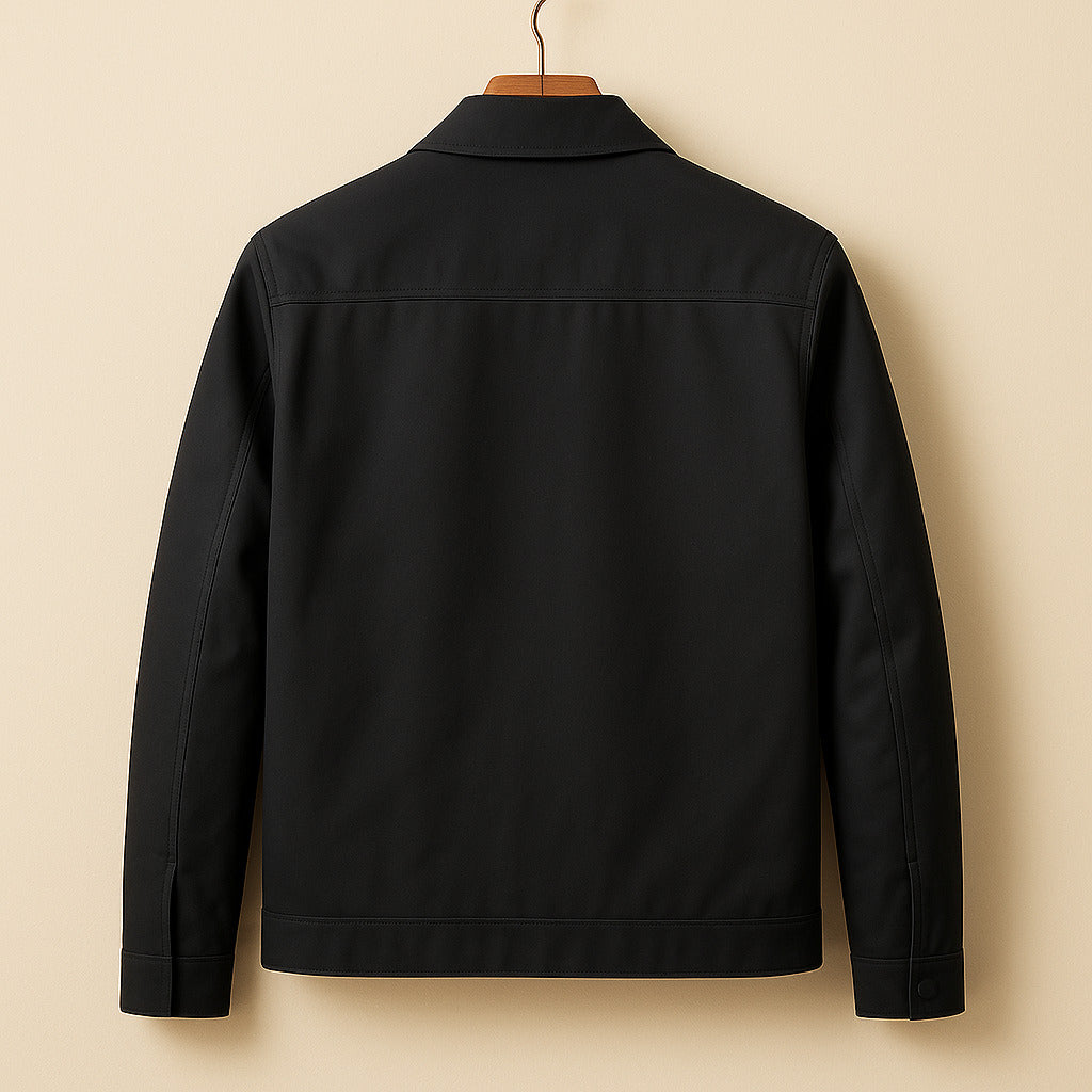 Oliver | Cosy Zip-Up Harrington Bomber Jacket with Checked Lining