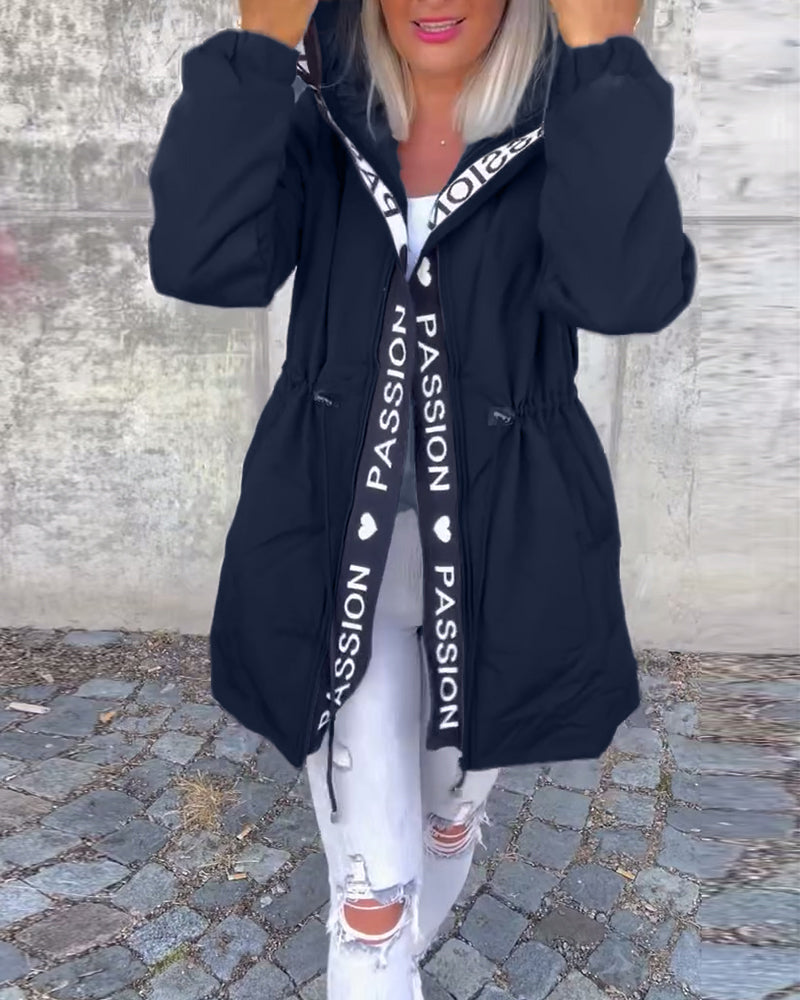 Olivia | Hooded Longline Zip-Up Winter Jacket
