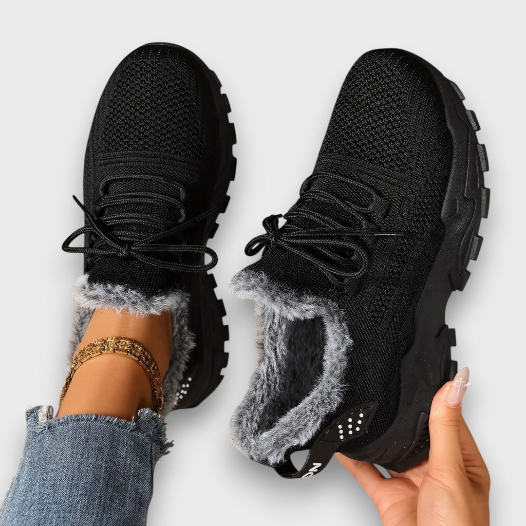 Orla | Chunky Lace-Up Lined Winter Trainers