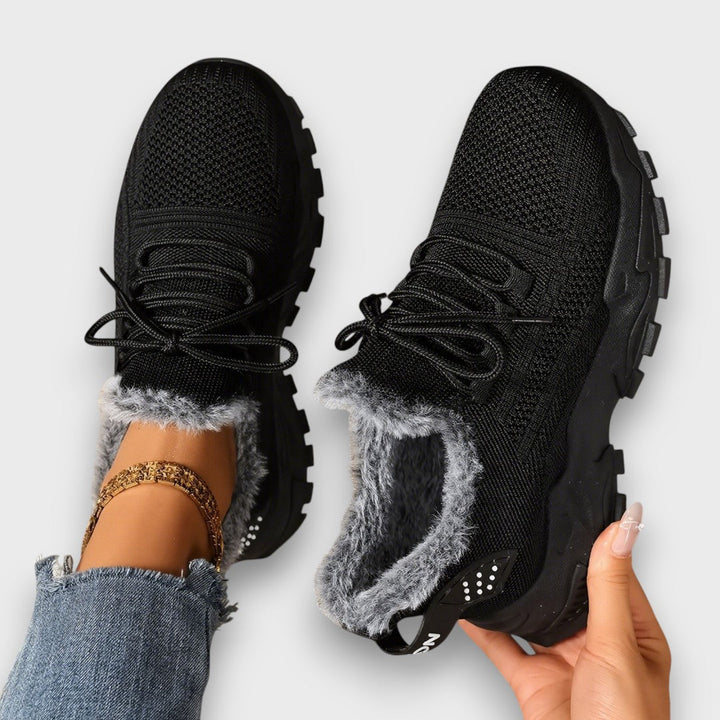 Orla | Chunky Lace-Up Lined Winter Trainers