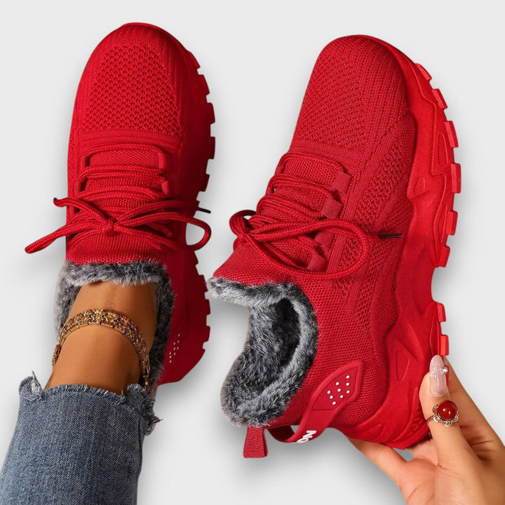 Orla | Chunky Lace-Up Lined Winter Trainers