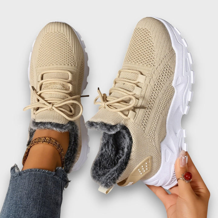 Orla | Chunky Lace-Up Lined Winter Trainers