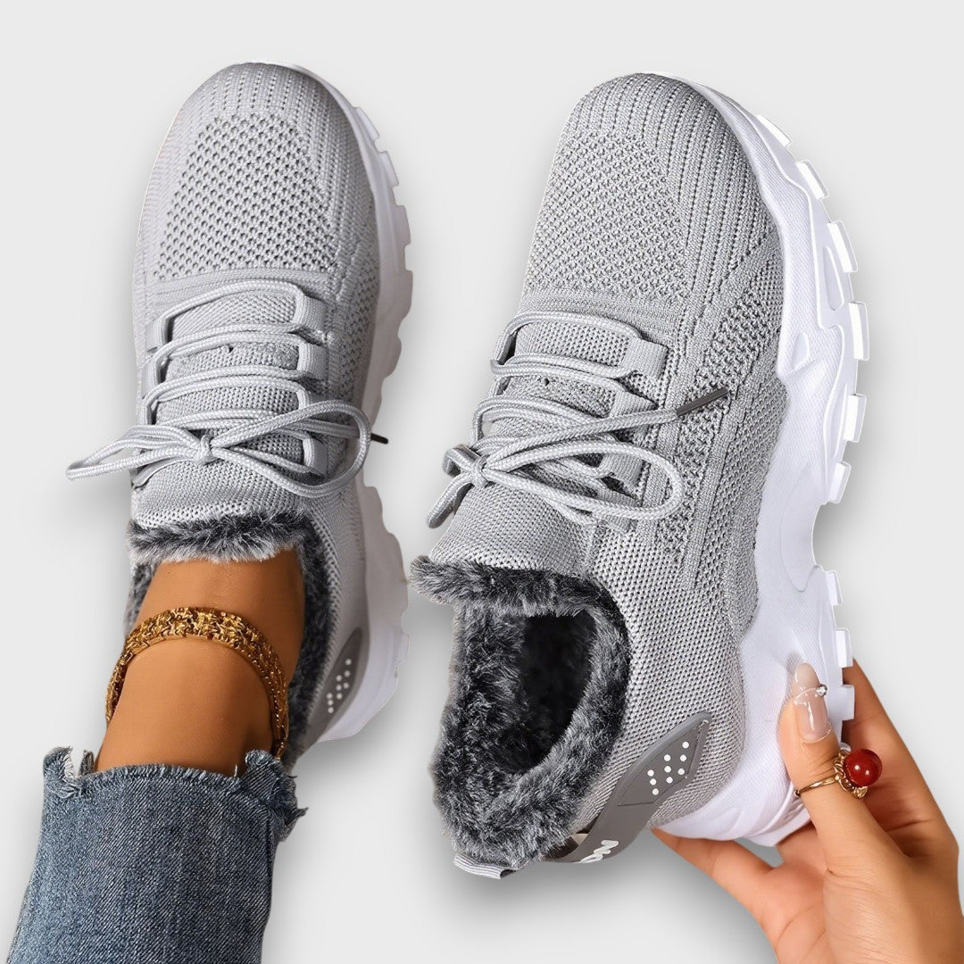 Orla | Chunky Lace-Up Lined Winter Trainers