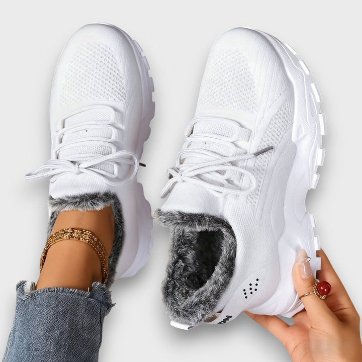 Orla | Chunky Lace-Up Lined Winter Trainers