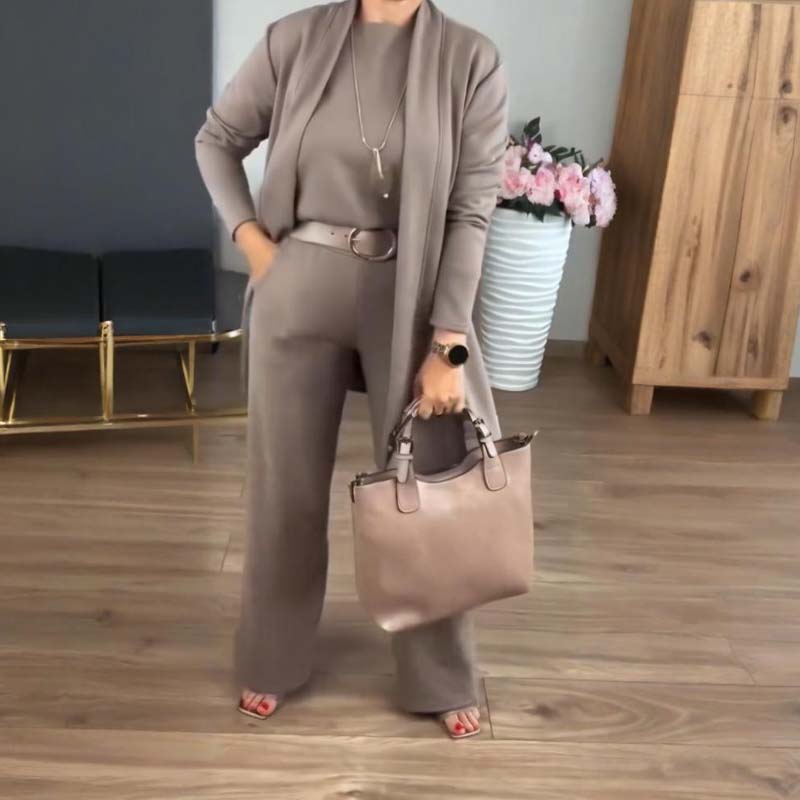 Orla | Refined 3 Piece Wide Leg Lounge Set