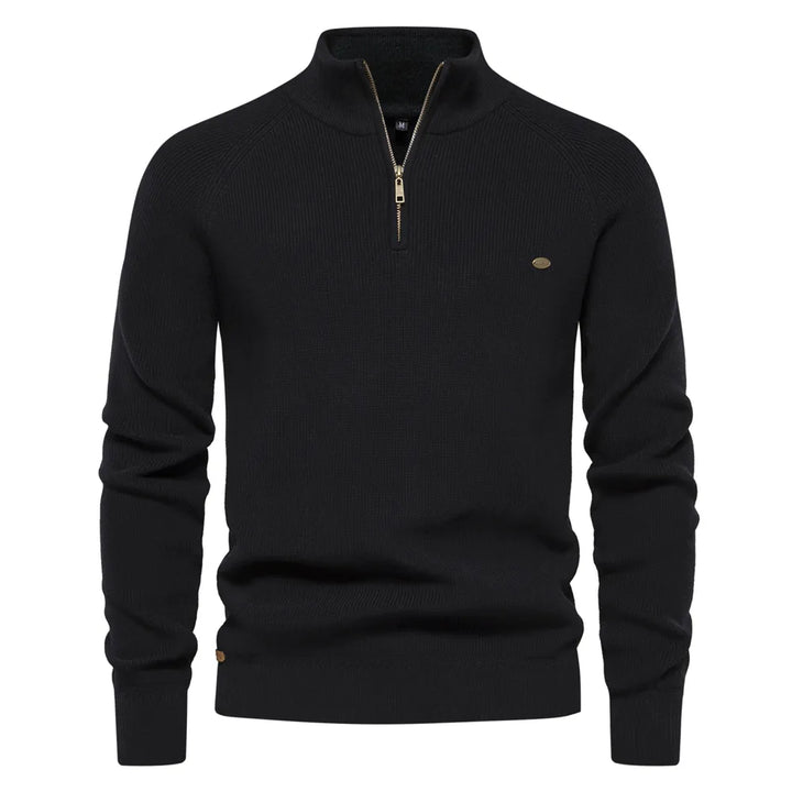 Oscar | Stylish Quarter Zip Mens Knitted Jumper