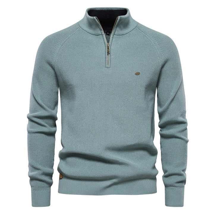Oscar | Stylish Quarter Zip Mens Knitted Jumper
