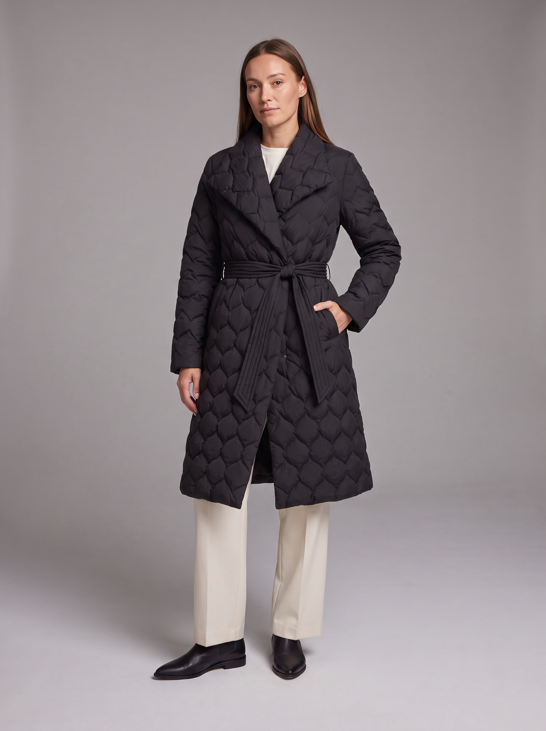 Ottilie | Classic Belted Quilted Puffer Womens Coats