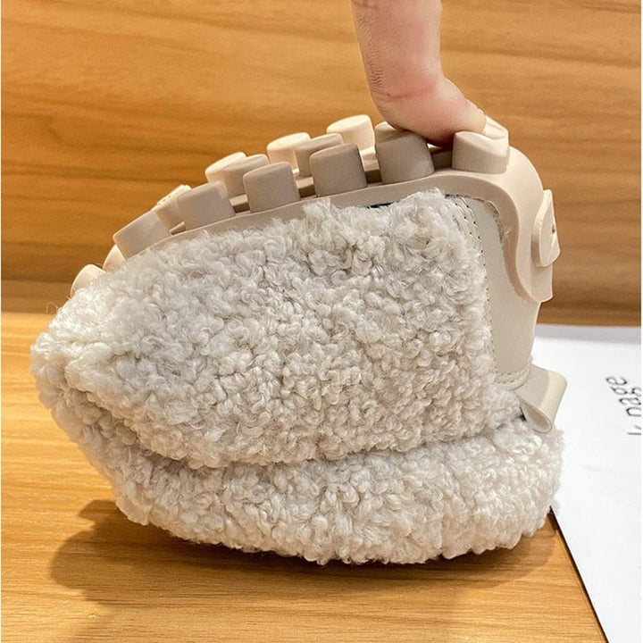 Ottilie | Fluffy Slip On Moccasin Slippers