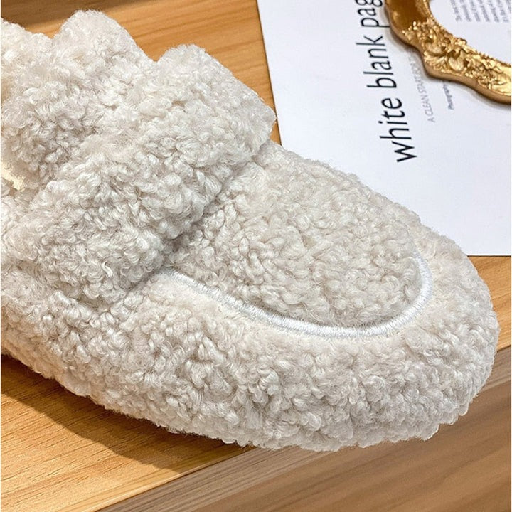 Ottilie | Fluffy Slip On Moccasin Slippers