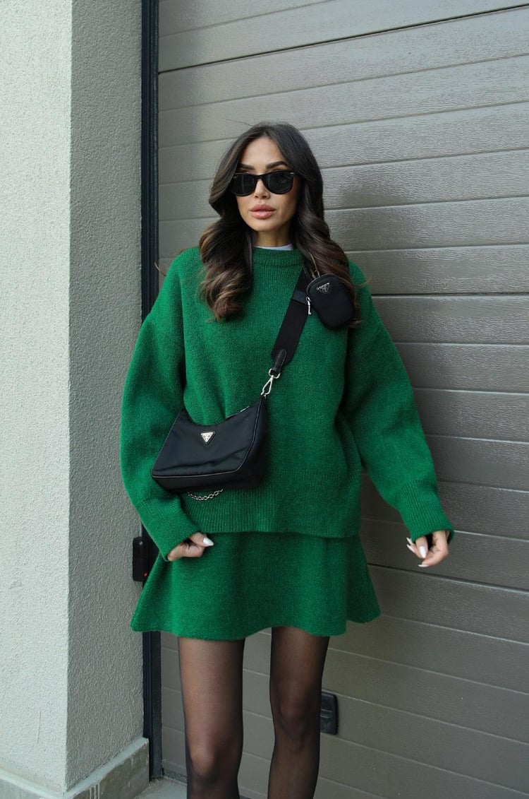 Phoebe | Elegant Knitted Jumper and Skirt Lounge Set