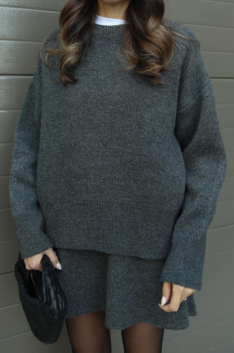Phoebe | Elegant Knitted Jumper and Skirt Lounge Set