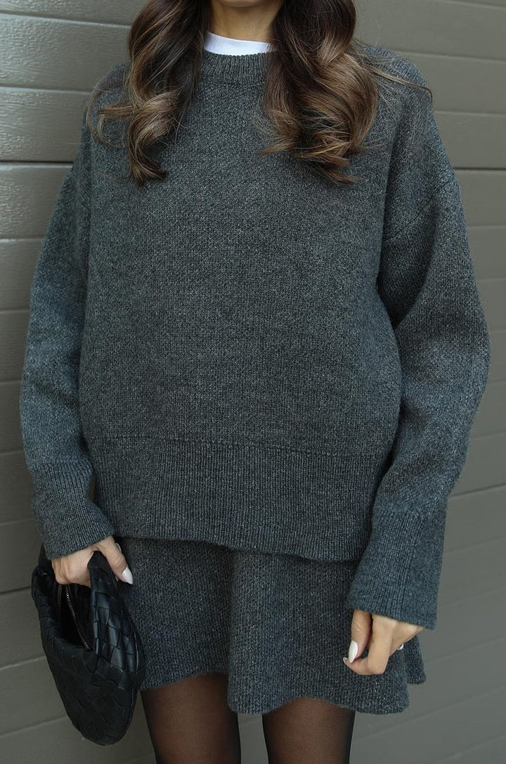 Phoebe | Elegant Knitted Jumper and Skirt Lounge Set