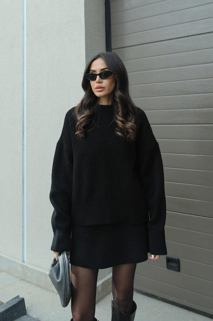 Phoebe | Elegant Knitted Jumper and Skirt Lounge Set