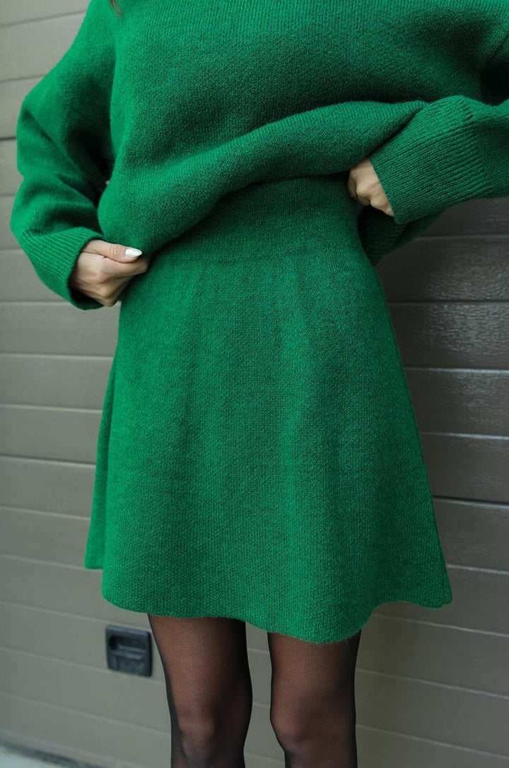 Phoebe | Elegant Knitted Jumper and Skirt Lounge Set