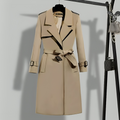 Phoebe | Timeless Belted Long Jacket Trench Coat